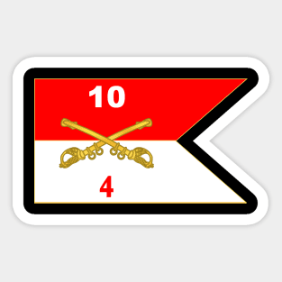 4th Squadron - 10th Cavalry Guidon Sticker